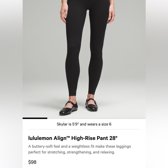 lululemon align leggings tights 28” - Picture 1 of 5
